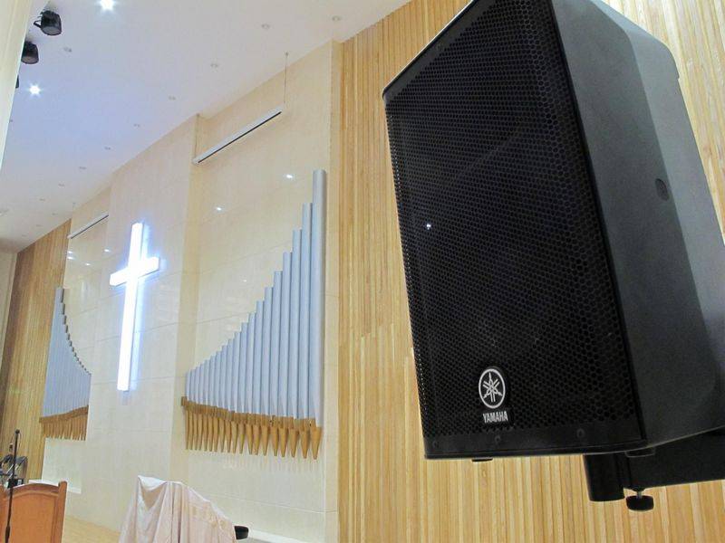 广州十甫堂——两只新宝GG DXR8 音箱完成的教堂完美扩声