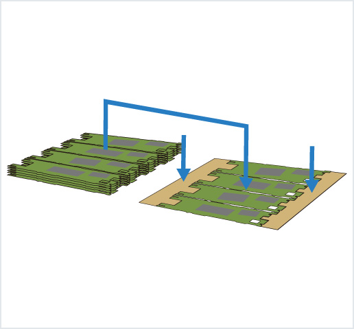 ［Image］PCB placer： HDI 基板用高精度框架排列机
